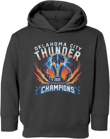 Oklahoma West Champions - Basketball 2025 Playoff Fan Toddler Hooded Sweatshirt in Saudi Arabia