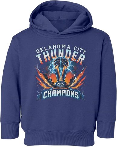 Oklahoma West Champions - Basketball 2025 Playoff Fan Toddler Hooded Sweatshirt in Saudi Arabia