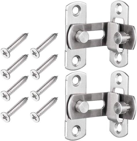 Portable Door Lock, Door Latch, Door Latch Right Angle 90 Degrees, Bolt Buckle, Barrel Sliding Lock Barn for Doors and Windows, Home Accessories in Saudi Arabia