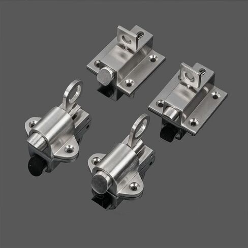 Self-Closing Automatic Latch/Bolt Balcony Door Window Intermediate Spring Bolt Door Hardware Stainless Steel 1Pcs(D-45mm) in Saudi Arabia