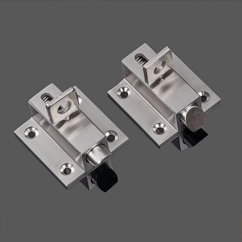 Self-Closing Automatic Latch/Bolt Balcony Door Window Intermediate Spring Bolt Door Hardware Stainless Steel 1Pcs(D-45mm) in Saudi Arabia