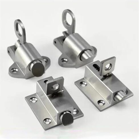 Self-Closing Automatic Latch/Bolt Balcony Door Window Intermediate Spring Bolt Door Hardware Stainless Steel 1Pcs(D-45mm) in Saudi Arabia
