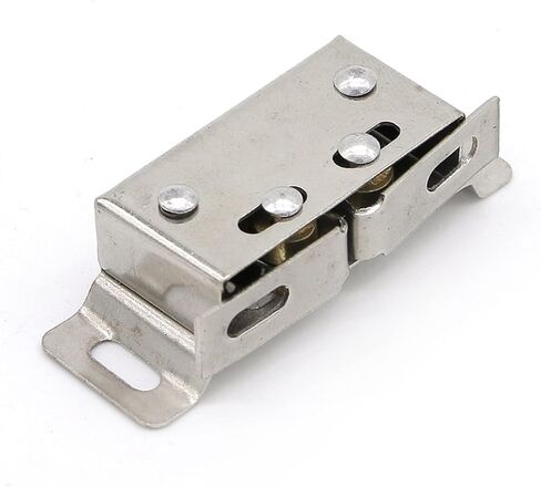 Wardrobe Door Stainless Steel Double Ball Roller Catch Latch Silver Furniture Door Closer 1Pcs in Saudi Arabia