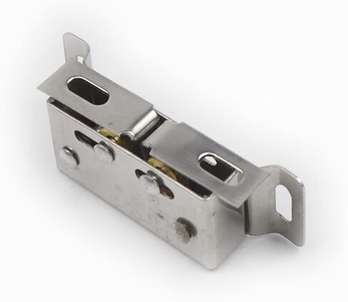 Wardrobe Door Stainless Steel Double Ball Roller Catch Latch Silver Furniture Door Closer 1Pcs in Saudi Arabia