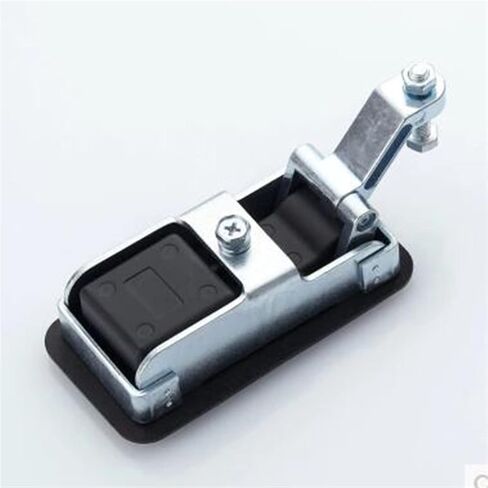 4.3 Inch 110mm Zinc Alloy Paddle Latch Lock Cabinet Door Flush Mount Trigger Latch for Control Panel 1Pcs(Black) in Saudi Arabia