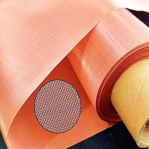 TIST Copper Mesh Sieve Filter Cloth, Metal Mesh Impurity Filter Radiation Anti-Copper Wire Mesh Filter Cloth Copper Mesh Rolls Copper Mesh Rolls(Brass 100mesh) in Saudi Arabia