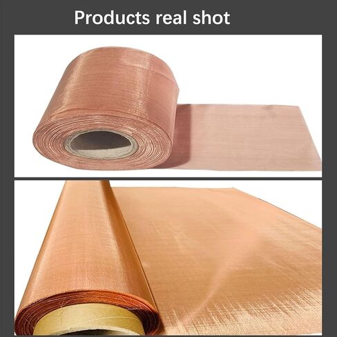 TIST Copper Mesh Sieve Filter Cloth, Metal Mesh Impurity Filter Radiation Anti-Copper Wire Mesh Filter Cloth Copper Mesh Rolls Copper Mesh Rolls(Brass 100mesh) in Saudi Arabia