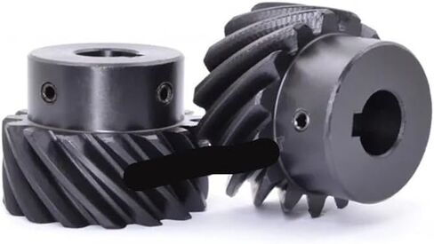 1pcs اليسار التروس الحلزوني 1.5m 13 15 20 26 30 ترس متداخلة 45 درجة ترس حلزوني Bore 10mm-25mm 45# Steel (24mm (Keyway 8) ، 1.5m 15teeth) in Kuwait