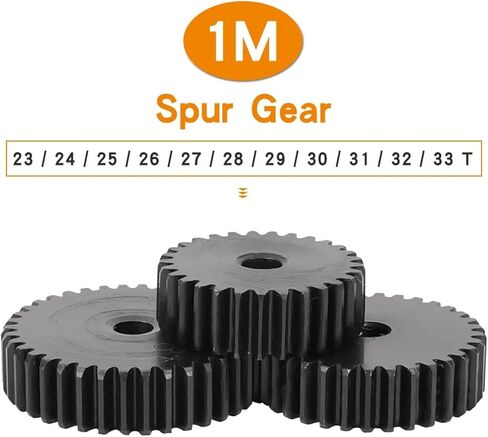 التروس الحلزونية الصناعية 1pcs ترس مسطح 1M -23T/24T/25T/26T/27T/28T/29T/30T/31T/32T/33T CORBON CORBON TELLING REAN لأجزاء ناقل الحركة (الحجم: 1M29T - Bore 6 MM) in Kuwait