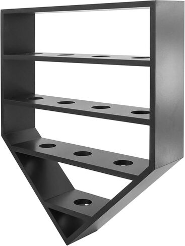 Baseball Display Case,Baseball Holders for Balls,12.8x16 inches Large Black Shadow Box for 12 Baseballs Wall Mount,Without Door,for Home Run and Collector Autograph Balls in Kuwait