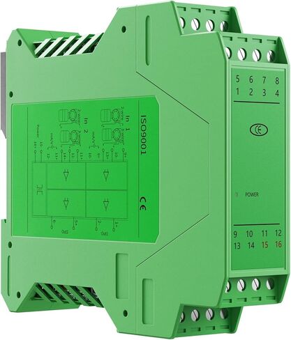 4-20mA to 0-10V 0-5V Signal Isolator Current Transmitter 2 in 2 Out multiplexer Isolator Analog Signal Isolator(1 Input 1 Output,0-10V Input_DC24V Power Supply_0-5V Output) in Saudi Arabia