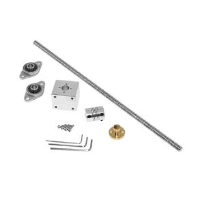 Linear Motion Ball Screw Precision Part T10 Lead Screw Screw Diameter 10mm Trapezoidal Screw Nut Screw Set with Nut Holder Vertical Kit(1000mm) in Kuwait