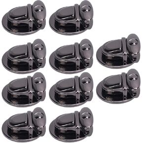 Aramox Metall Tuck Lock Clasp Catch Set for Wall Exchange - 10 Pack Black Press Pens with Base Plate, Ideal for The Production and Repair of DIY Money Exchanges in Kuwait