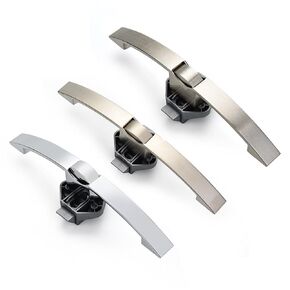 Bright Chrome 160mm Camper Car Push Lock with Handle RV Caravan Boat Motor Home Cabinet Drawer Latch Button Locks 1Pcs in Kuwait