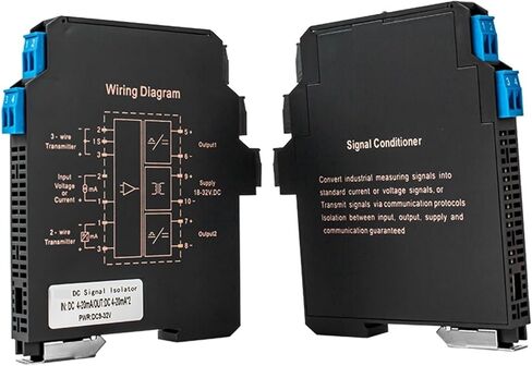 35mm DIN Rail 4-20mA to 0-10V 2 in 2 Out Analog Signal Isolator 0-10V to 0-10V DC24V Power Supply Signal Isolator Signal Transmitter(1 in 2 Out,Output 0-20MA_Input 0-10MA_DC24V) in Saudi Arabia
