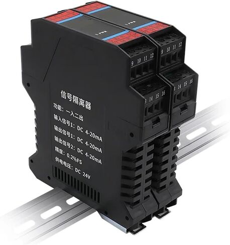 Resistor/Potentiometer Signal Isolator Current Transmitter 0-500o to 4-20mA Distribution Signal Distributor Analog Isolator(2 Input 2 Output,Output 4-20MA_Input 0-10 KOHM_DC 24V) in Saudi Arabia