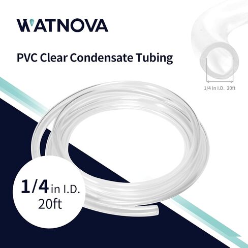 Clear Drain PVC Tubing for Tank Pump, Flexible Hybrid PVC Tubing Condensate Pump Hose, by 3/8 Inch ID, 20-Feet Length in Saudi Arabia