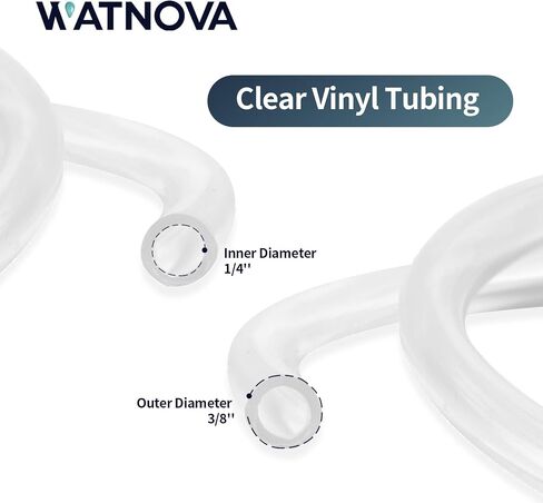 Clear Drain PVC Tubing for Tank Pump, Flexible Hybrid PVC Tubing Condensate Pump Hose, by 3/8 Inch ID, 20-Feet Length in Saudi Arabia