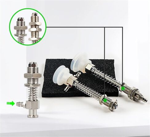 1Pcs Vacuum Suction Cup Base, Vacuum Suction Cup Manipulator Accessories Tianxing Big Head Screw Base M10/12-L(L80-11,M12 Bottom Intake) in Saudi Arabia