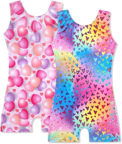 Hoziy 2 Pack Girls Girls Headards for Kids Choilers Dance Dance Wathits with Shorts Biketard in Kuwait