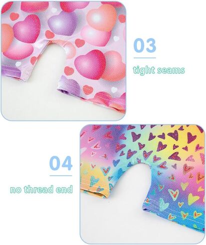 Hoziy 2 Pack Girls Girls Headards for Kids Choilers Dance Dance Wathits with Shorts Biketard in Kuwait