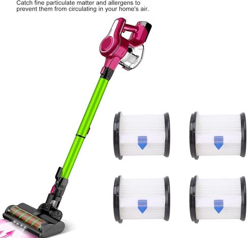 4PCS Easily Disassembled Vacuum Cleaner Filters for S6T S6P Pro N5S, Catch Fine Particulate Matter and Purify the Air, Flushable and with Filter, Easy Installation, Long in Saudi Arabia