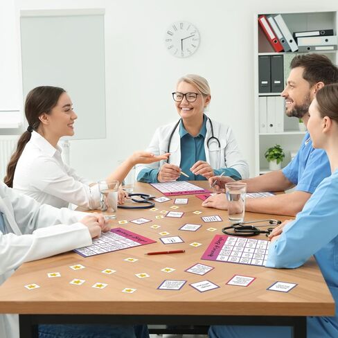 Faccito 33 PCS Recovery Bingo Games مع 24 لاعبًا Bingo Cards 7 Sheet Cross Cross Chips 2 بطاقات استدعاء أسئلة Group Therapy Game للبالغين وفضلات عطلة العطلات العائلية in Saudi Arabia