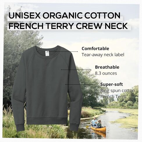 Allmade Unisex Organic French Terry Crewneck Sweatshirt in Kuwait