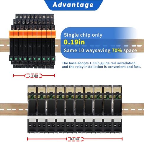 SSR-41FDA SSR-41FDD Slim Relay Board Din Rail Relay Module SSR Terminal State Relay مع LED 6A SSR-41FDA SSR-41FDD DC-AC DC- DC 1PCS (1PCS SSR-41DD) in Kuwait