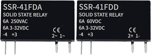 1Pcs Solid State Relay Slim Relay SSR Non-Contact DC to AC DC to DC SSR-41FDA SSR-41FDD DIN Rail Relay 6A(1PCS Only SSR DA) in Saudi Arabia