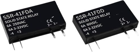 1Pcs Solid State Relay Slim Relay SSR Non-Contact DC to AC DC to DC SSR-41FDA SSR-41FDD DIN Rail Relay 6A(1PCS Only SSR DA) in Saudi Arabia