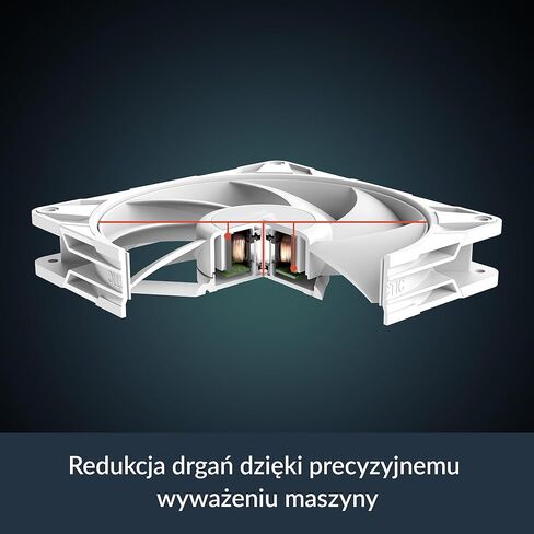 Arctic P14 Pro PST (White)-مروحة قسط قوية ، مروحة PWM 140 مم مع تقسيم Y-Cable ، 400-2500 دورة في الدقيقة ، 0 دورة في الدقيقة <5 ٪ PWM ، محمل ديناميكي السوائل ، 4 أسنان-أبيض in Saudi Arabia