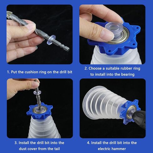 Drill Covers Collector Drilling Holes Catcher Bowl Scalable Covers for Electric Drill Bit Home Accessorie in Saudi Arabia