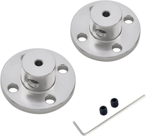 2Pcs 16mm Rigid Flange Shaft Coupling, Aluminum Alloy Flange Coupling Motor Guide Shaft Coupler Connector for Motor Accessories, RC Model, DIY Parts in Saudi Arabia