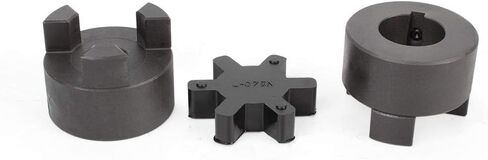 1/2" to 1/4" L075 Flexible 3-Piece L-Jaw Coupling Set & Buna-N,NBR Rubber Spider in Saudi Arabia