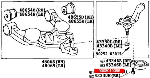 Lower Ball Joint Bolts, 8pcs 14mm Metal Hex Head Lower Suspension Ball Joints Bolts Kit 90080-10066 Replacement for Tundra 2000-2002, for 2001-2002 in Saudi Arabia
