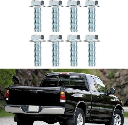 Lower Ball Joint Bolts, 8pcs 14mm Metal Hex Head Lower Suspension Ball Joints Bolts Kit 90080-10066 Replacement for Tundra 2000-2002, for 2001-2002 in Saudi Arabia