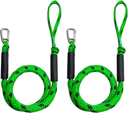 4ft boat bungee line marine rope 2 pack for stating boat for acking ، مع 316 مقطعًا من الفولاذ المقاوم للصدأ ، ملحق القوارب للزوارق ، العائم ، القوارب المائية ، الزورق ، قارب الطاقة (أحمر) in Kuwait