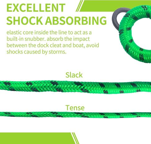 4ft boat bungee line marine rope 2 pack for stating boat for acking ، مع 316 مقطعًا من الفولاذ المقاوم للصدأ ، ملحق القوارب للزوارق ، العائم ، القوارب المائية ، الزورق ، قارب الطاقة (أحمر) in Kuwait