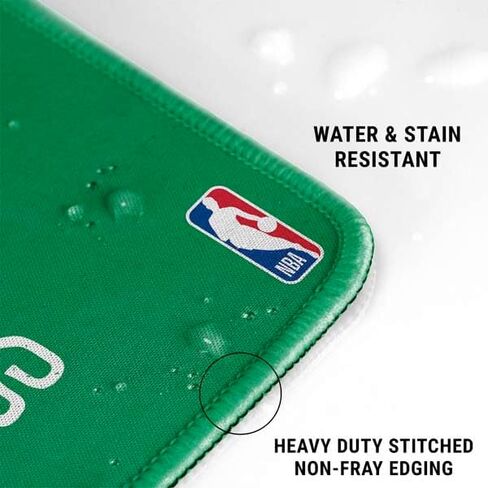 Skinit Small Gaming Mouse Pad - Officially Licensed 2024 NBA Champions Boston Celtics Design with Stitched Edges, Waterproof, Non-Slip Rubber Base, Desk Mat for Keyboard & Mouse, 12.6" x 11" inches in Saudi Arabia