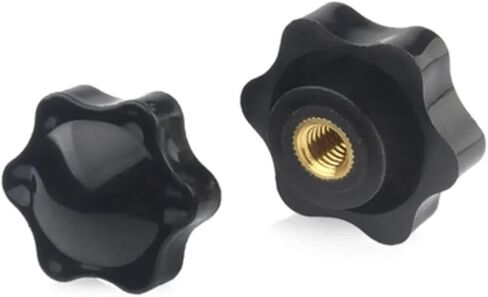M4 M5 M6 M8 M10 PLUM BAKELITE HANDEN CURS NUTS Star Mechanical Black White Thumb Clamping Manole Manual (Black Blind ، M6 Head 25mm 10pcs) in Kuwait