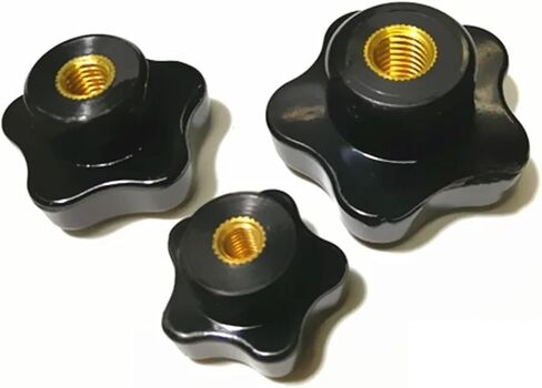 5pcs/lot m5/6/8/10/12/16mm thread thread bakelite star knobs nuts clamping مقابض مقبض مقبض مقبض (M16x63) in Saudi Arabia