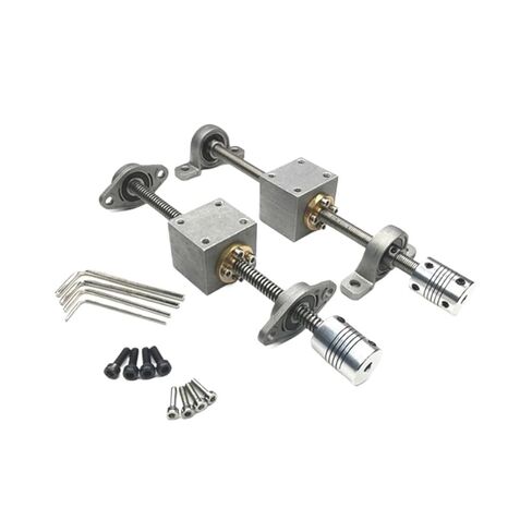 Linear Motion Ball Screw Precision Part T10 Lead Screw Screw Diameter 10mm Trapezoidal Screw Nut Screw Set with Nut Holder Vertical Kit(1000mm) in Kuwait