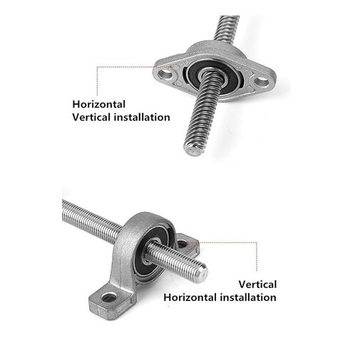 Linear Motion Ball Screw Precision Part T10 Lead Screw Screw Diameter 10mm Trapezoidal Screw Nut Screw Set with Nut Holder Vertical Kit(1000mm) in Kuwait