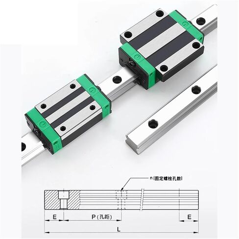 آلة التحكم في كرة الجوز مزدوجة الجوز 4PCS HGW15CC +برغي الكرة 2PCS HGR15 +1 SET SFU1610 BALL SCREW +XB +DSG L300-1000MM للجزء (450 مم) in Kuwait
