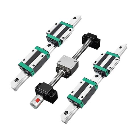 آلة التحكم في كرة الجوز مزدوجة الجوز 4PCS HGW15CC +برغي الكرة 2PCS HGR15 +1 SET SFU1610 BALL SCREW +XB +DSG L300-1000MM للجزء (450 مم) in Kuwait