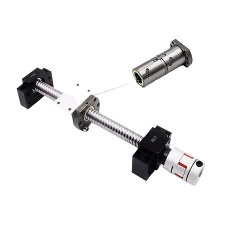 Double nut Ball Screw Control Machine Ball Screw Double Nut DFU2005 FKFF12 Ball Screw Set Length 150mm-1000mm End Processing Coupler Nut for Stepper Servo Motor(500mm) in Kuwait