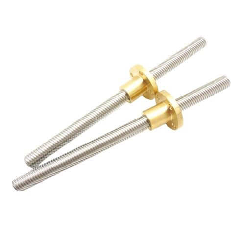 Linear Motion Ball Screw Precision Part T12 Screw Length 1200mm Lead 3mm 8mm 10mm 12mm 14mm Trapezoidal Spindle Screw 1pcs with Copper Nut(Pitch 2mm Lead 14mm) in Kuwait