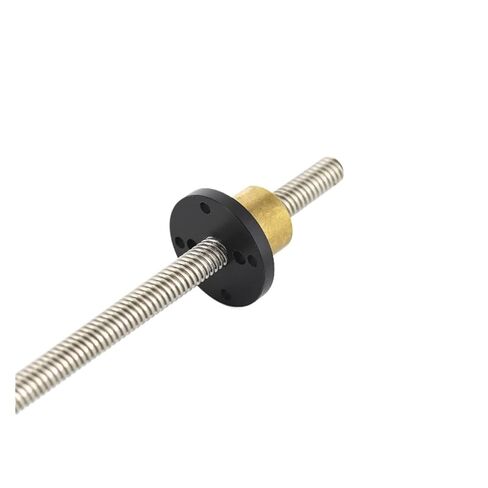 Linear Motion Ball Screw Precision Part T12 Screw Length 1200mm Lead 3mm 8mm 10mm 12mm 14mm Trapezoidal Spindle Screw 1pcs with Copper Nut(Pitch 2mm Lead 14mm) in Kuwait