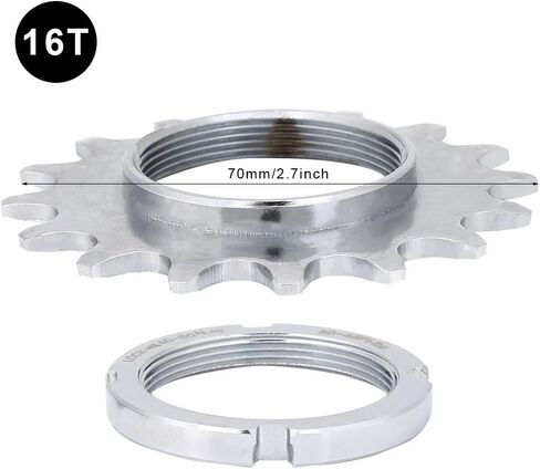 Dilwe Speed Freewheel, Steel Single Speed Freewheel Sprocket Gear Accessory(16T) in Saudi Arabia